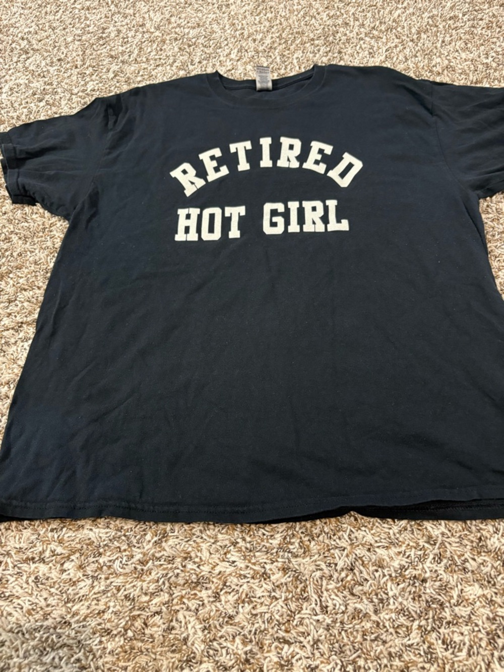 Gildan Black Heavy Cotton Crewneck Tee